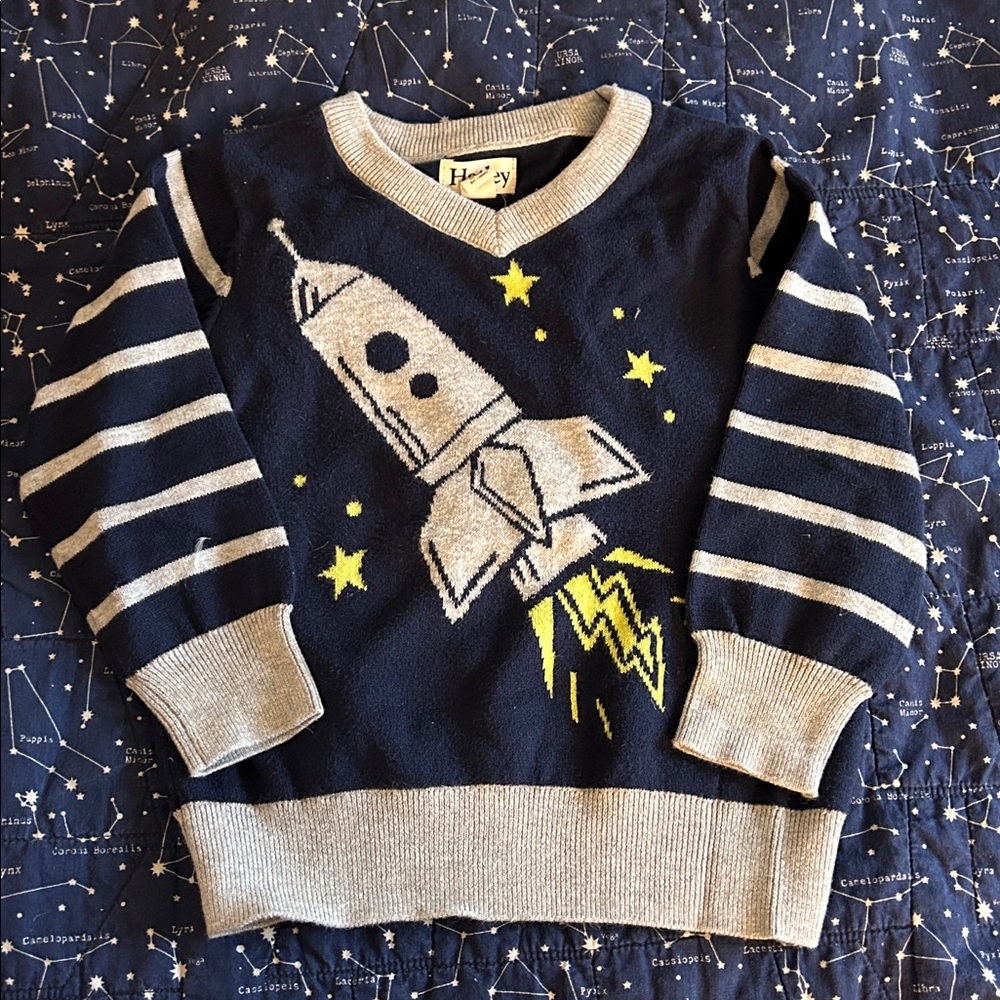 New Hatley Boys Sweater with Spaceship